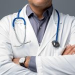 A doctor or medical expert, who is surely giving guidelines to patients.