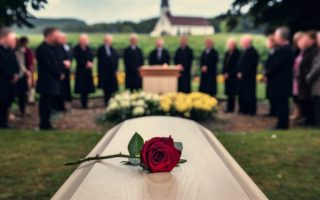 Many families go broke after a funeral.